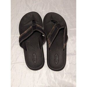 Sonuk Black Yoga Mat Flip Flop Sandals Mens 11